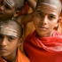 Photo actuelle : Des �tudiants dans un temple de Sri Sailam
