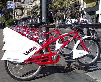 Bicing, le v&eacute;lo en libre service de Barcelone