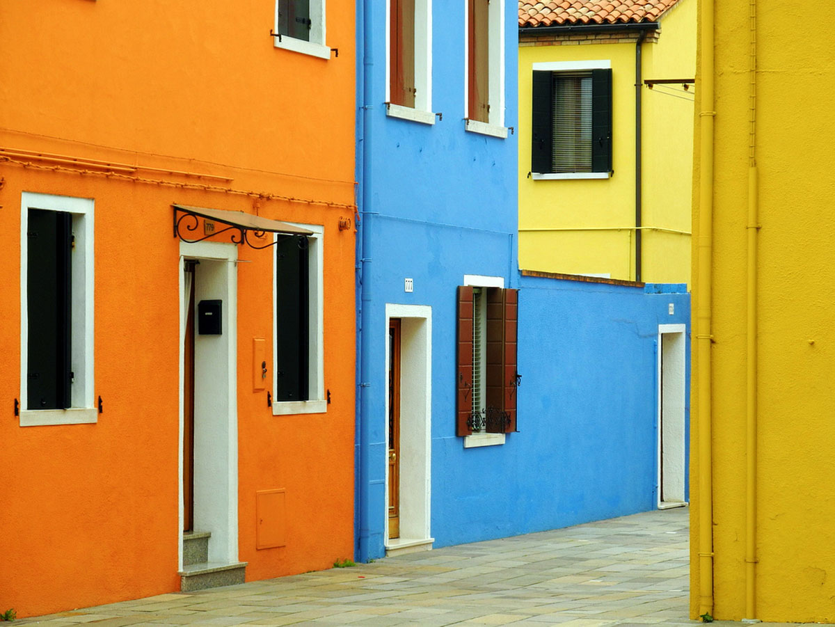 Façades colorées de Burano