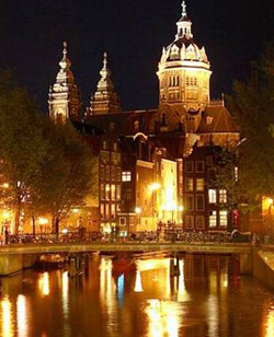 Amsterdam vue de nuit