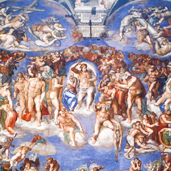 Le Jugement Dernier par Michel-Ange (Chapelle Sixtine)