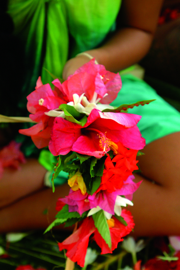 Couronne de fleurs de Tahiti