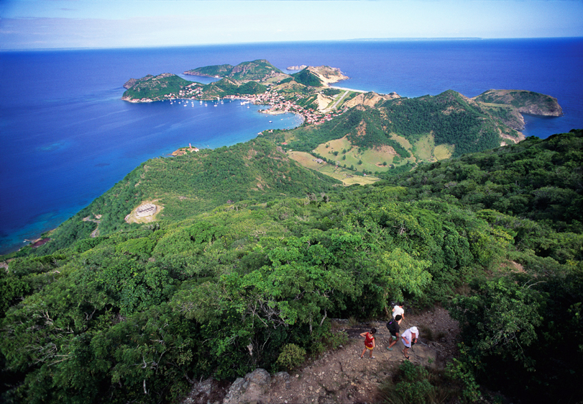 Panorama depuis le Chameau à Terre-De-Haut sur l'île des Saintes