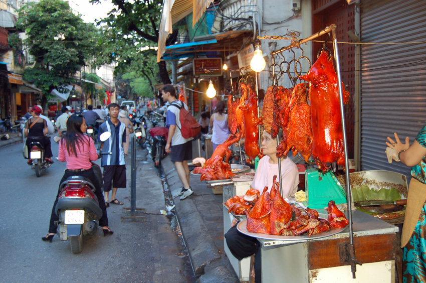 Hanoi sokaklarında kasap