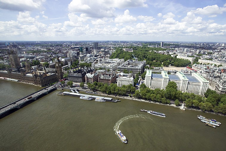 Vue aérienne de Londres