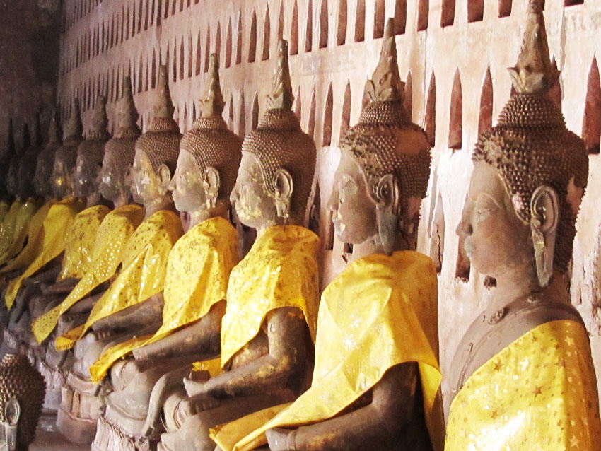 Vientiane'deki Wat Si Saket Tapınağı