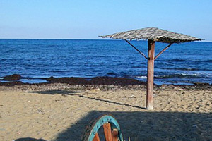 Plage déserte à Chypre