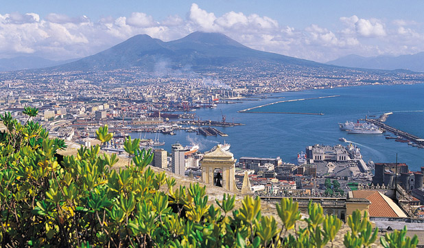 Naples et le Vesuve