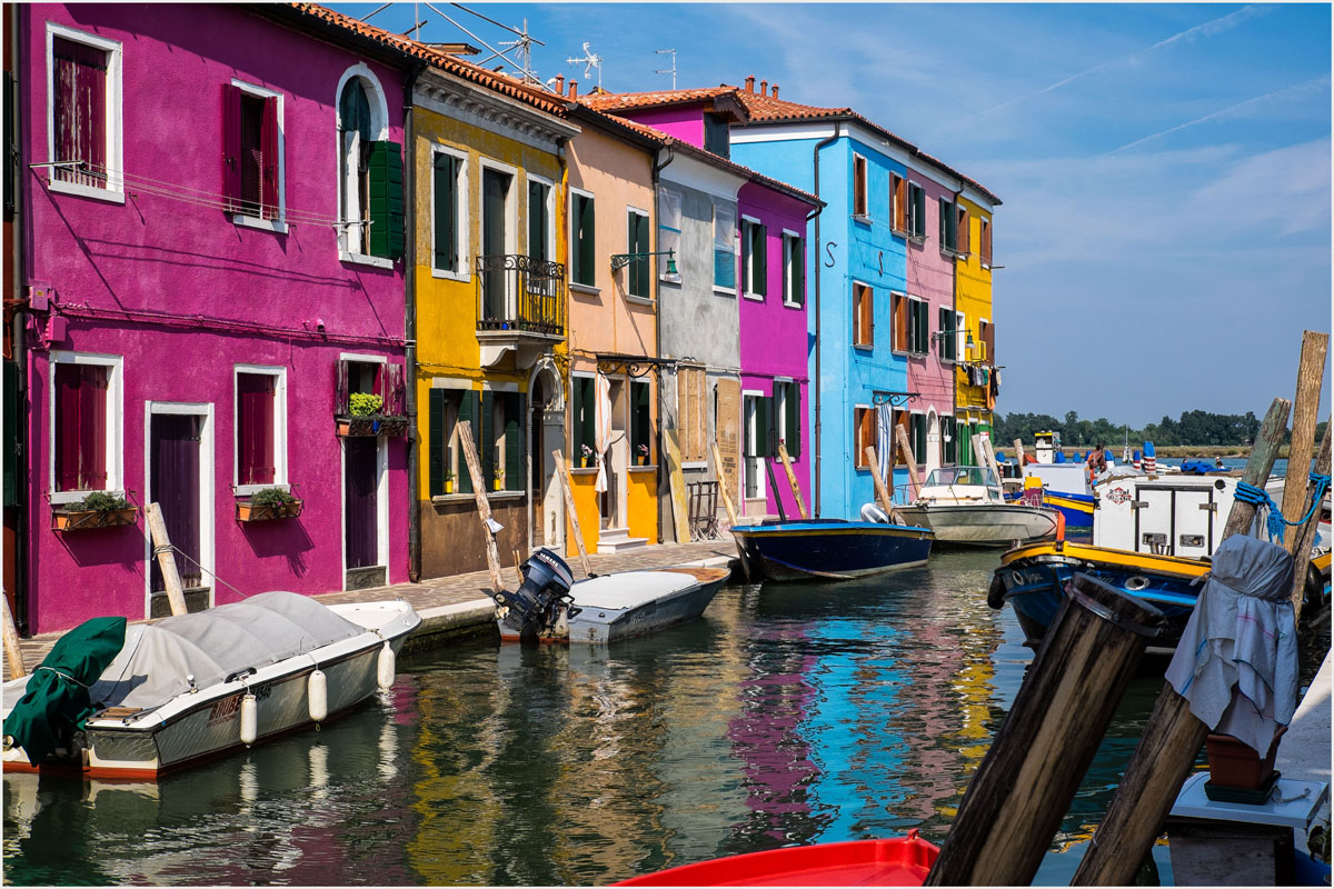 Façades colorées de Burano