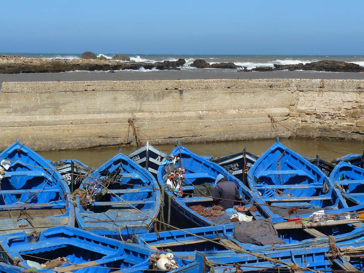 Barques à Essaouira