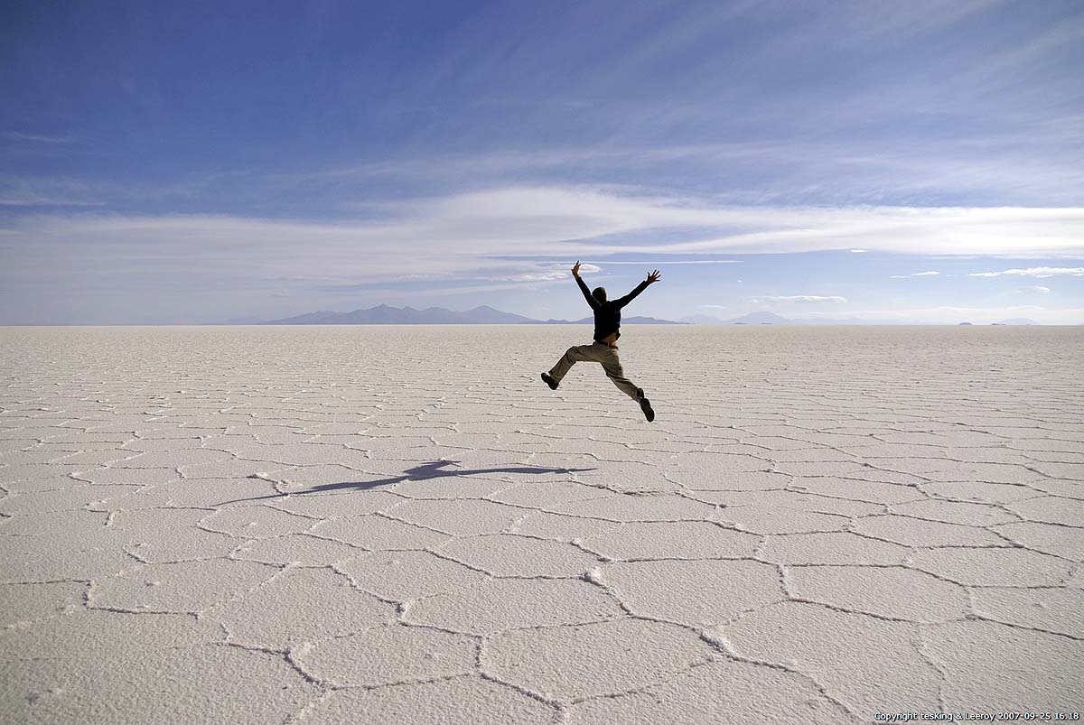 Salar d'Uyuni en Bolivie