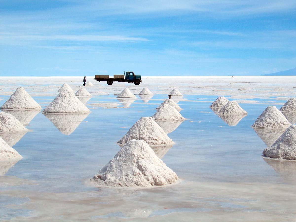 Salar d'Uyuni en Bolivie