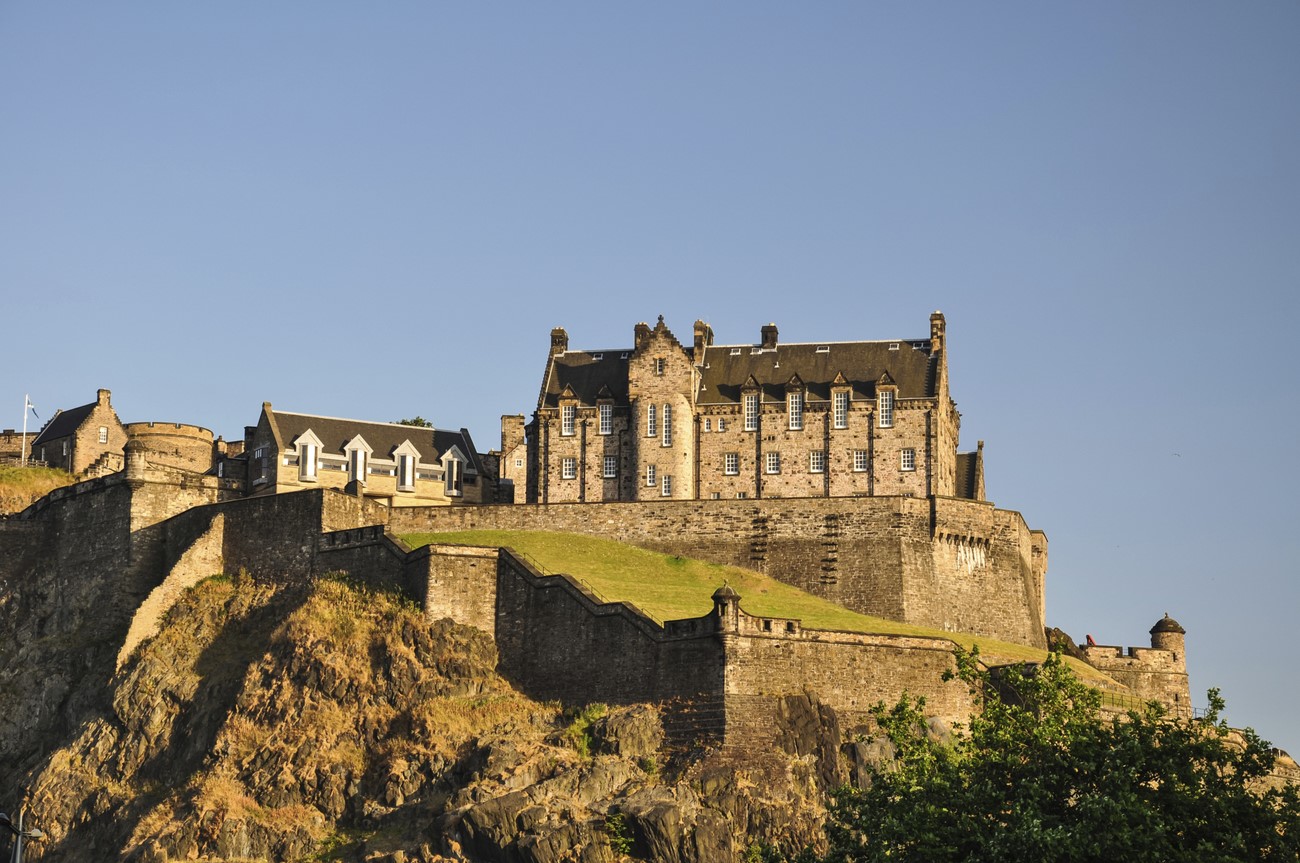 Chateau d'Edimbourg, en Ecosse