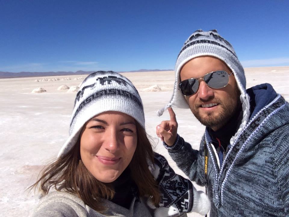 Sophie et Xavier à Uyuni, en Bolivie
