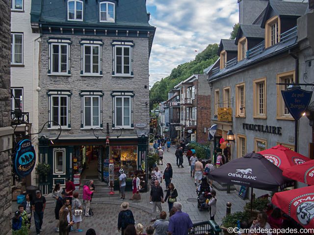 Quartier Petit Champlain à Quebec