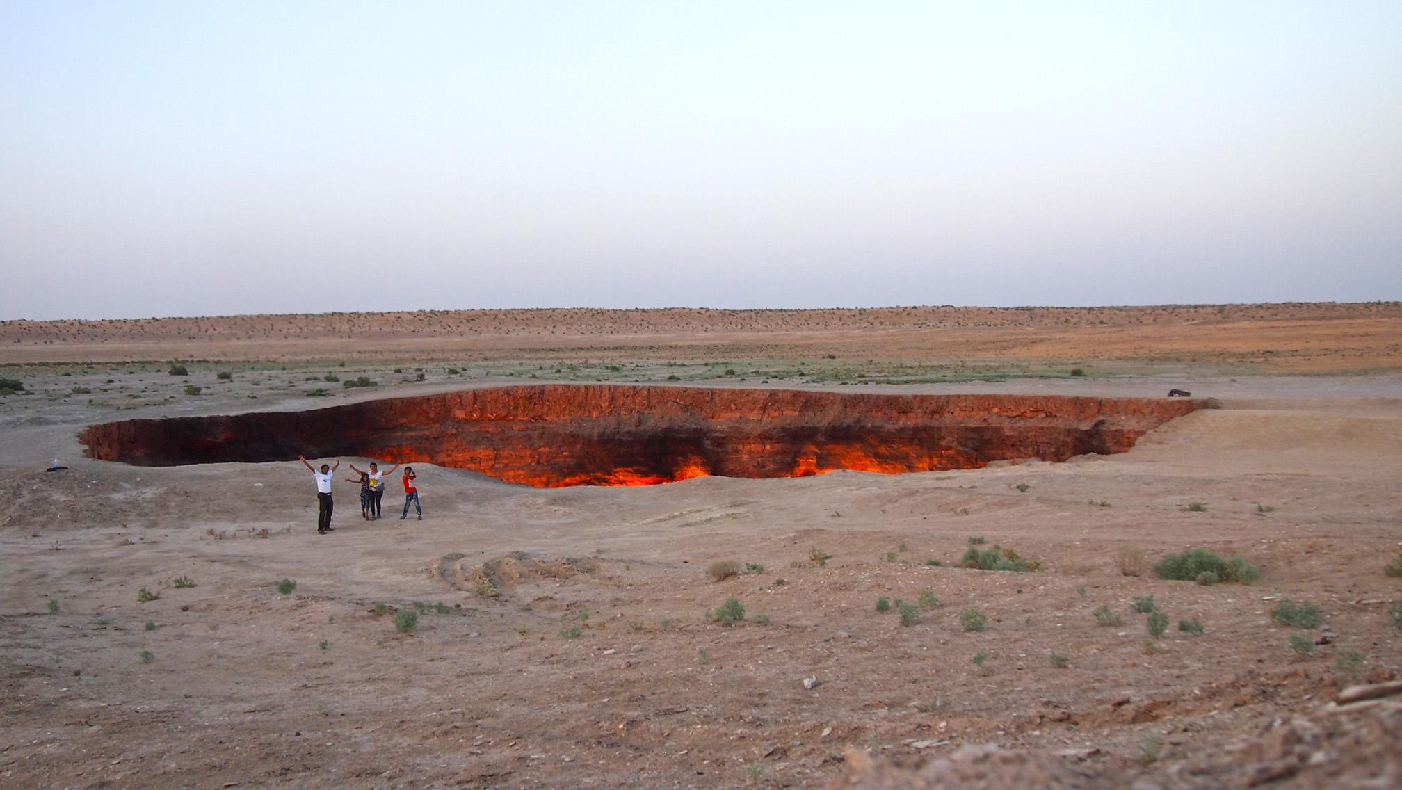 Cratère de Darwaza, Turkmenistan