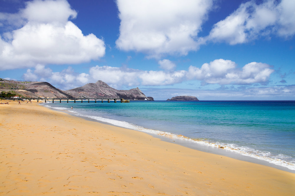 Plage de Porto Santo, Madère