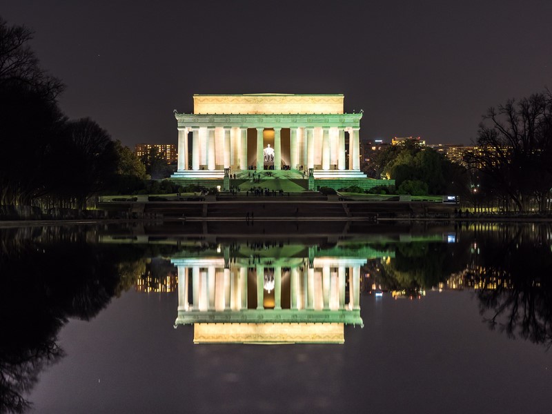 Lincoln Memorial Reflecting Pool, Washington DC (Etats-Unis)