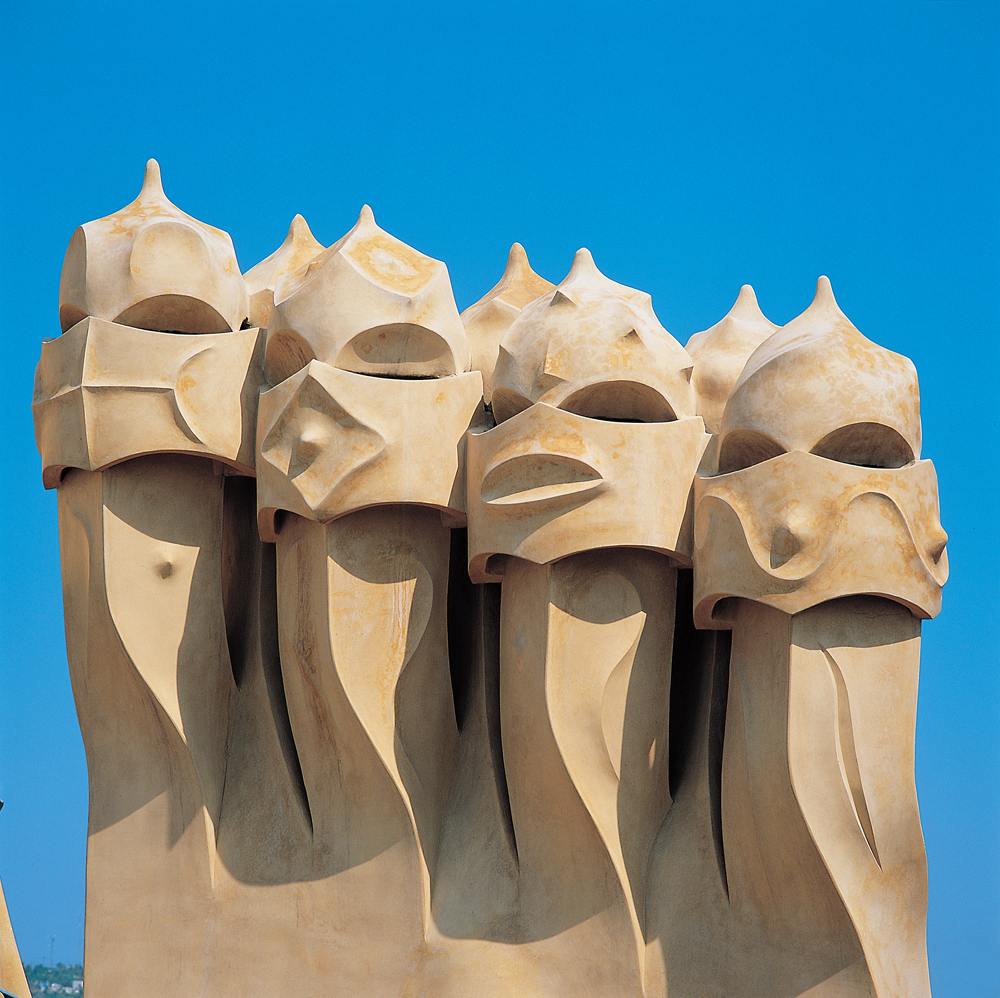 Sculpture sur les toits de la Casa Mila