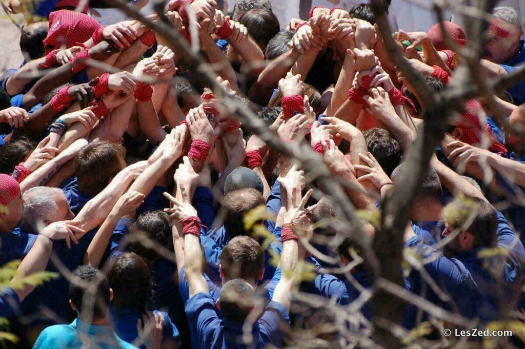 Les castellers à Barcelone