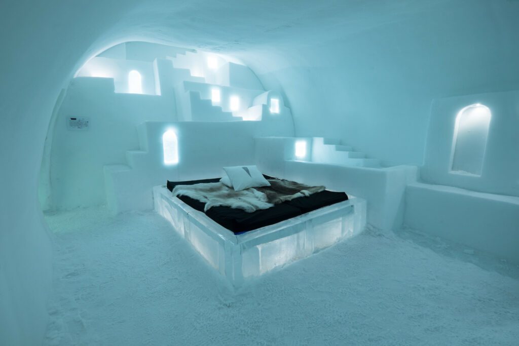 L'hôtel de glace de Laponie en photos en Suède