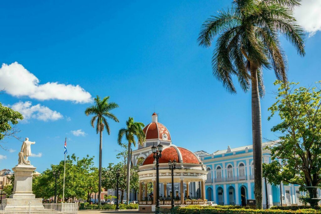 Cuba Cienfuegos Jose Marti central park