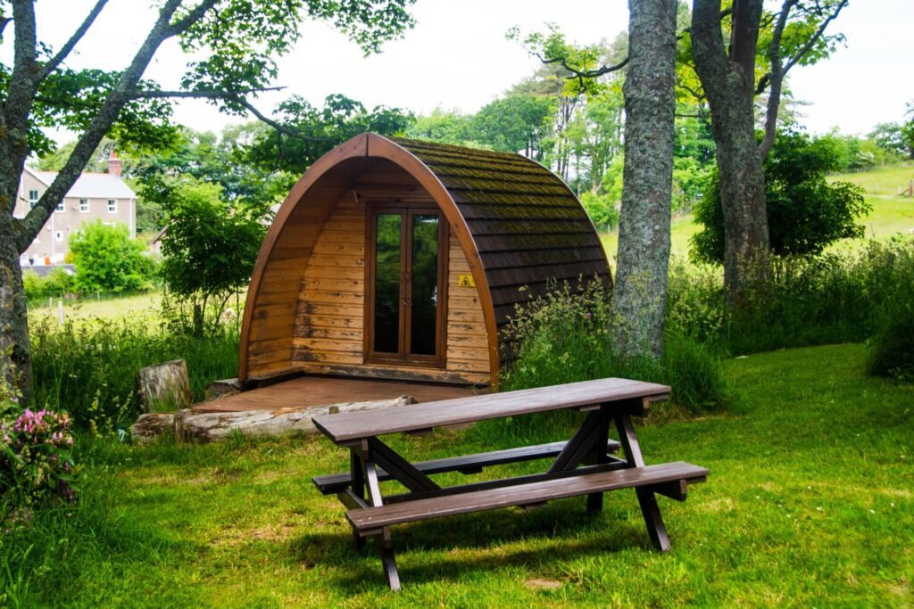 Le Pod et sa forme arrondie, une alternative du glamping
