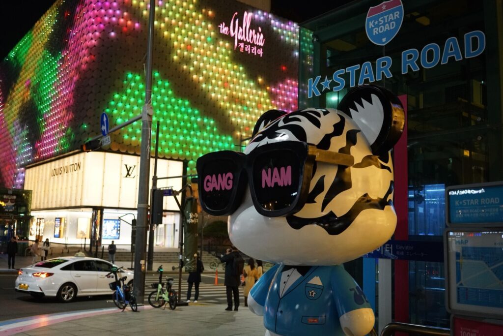 Gangnam Style dans le centre-ville de Gangnam, Séoul