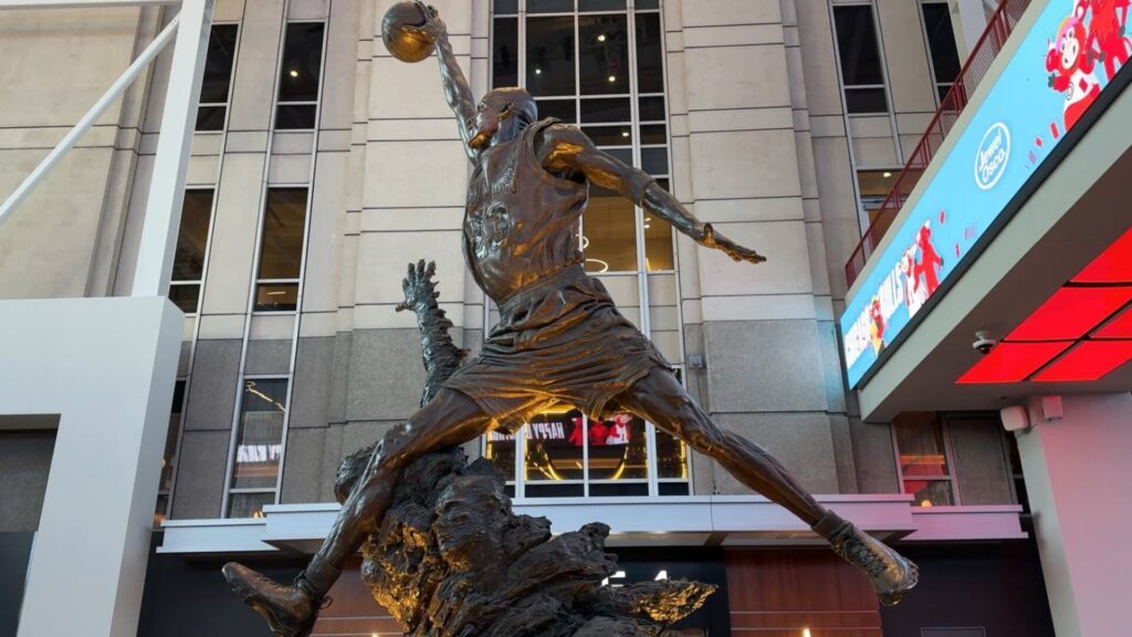 La statue de Michael Jordan à Chicago