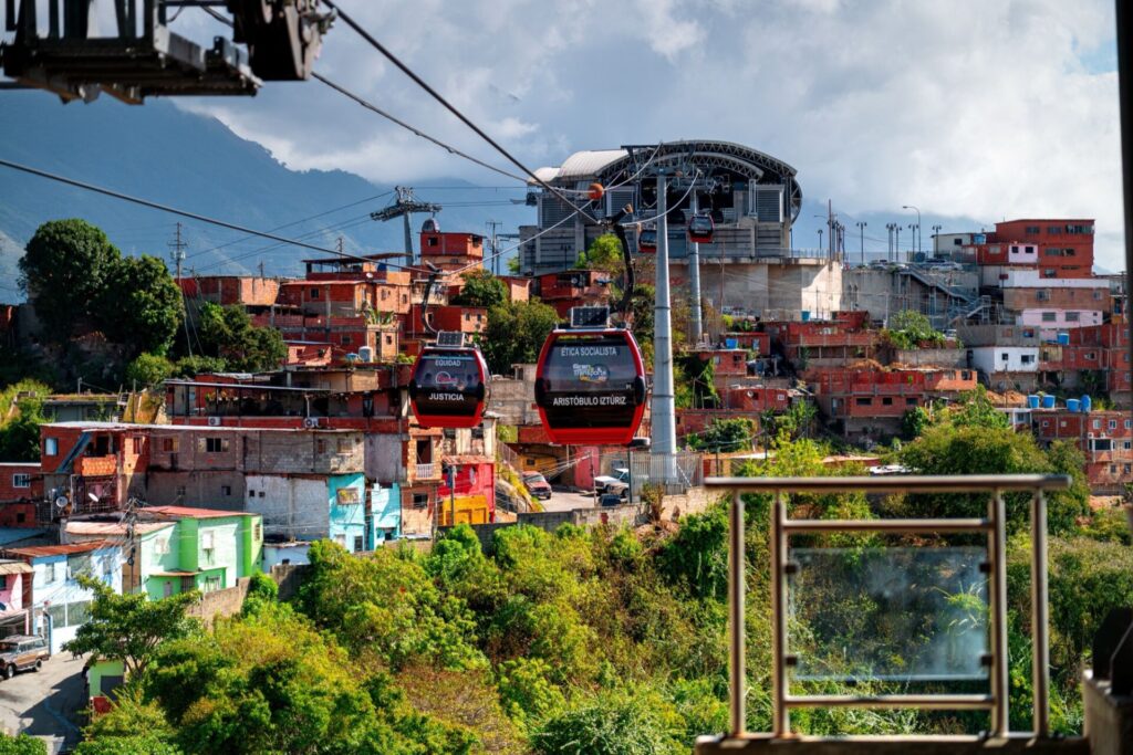 Un téléphérique à Caracas (Venezuela)