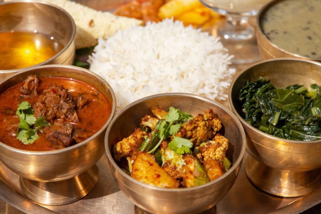 Un dal bhat, le repas népalais typique