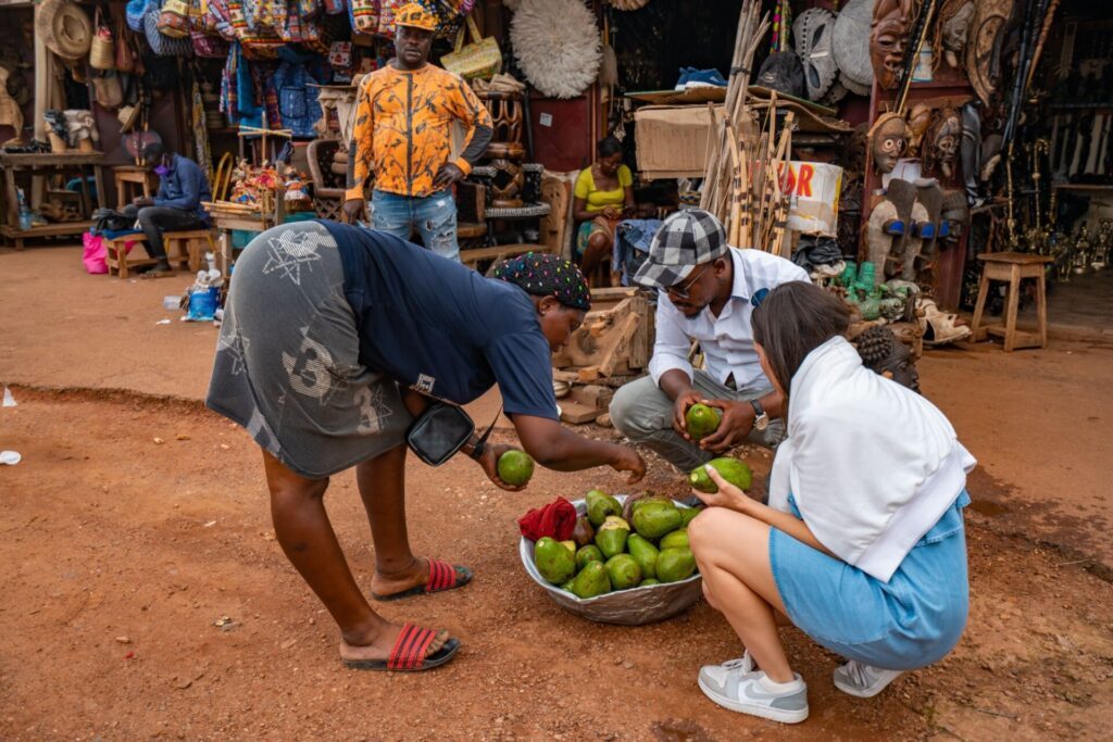 Au coeur d'un marché à Yaoundé au Cameroun