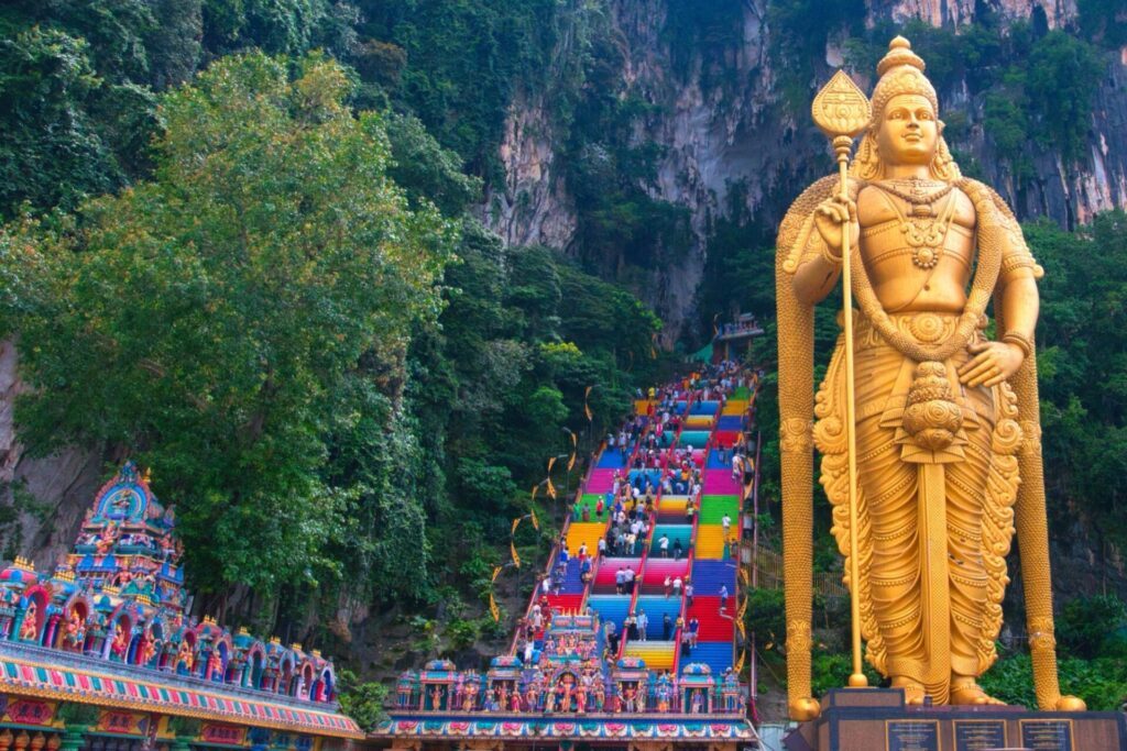 Les grottes de Batu, un sanctuaire hindou en Malaisie