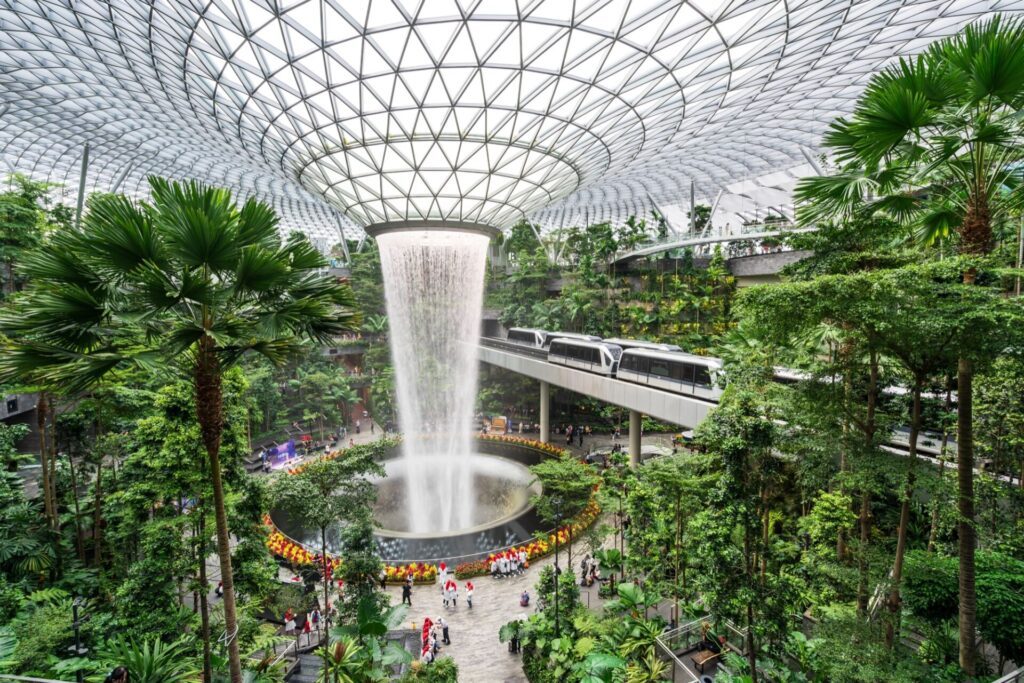 Le Jewel Changi à l'aéroport de Singapour