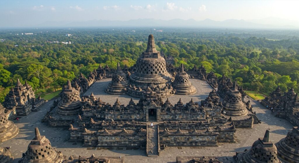 Le Temple de Borobudur (Indonésie)