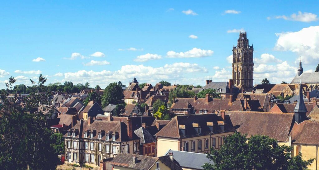 Vue sur Verneuil-sur-Avre / Eure - Normandie