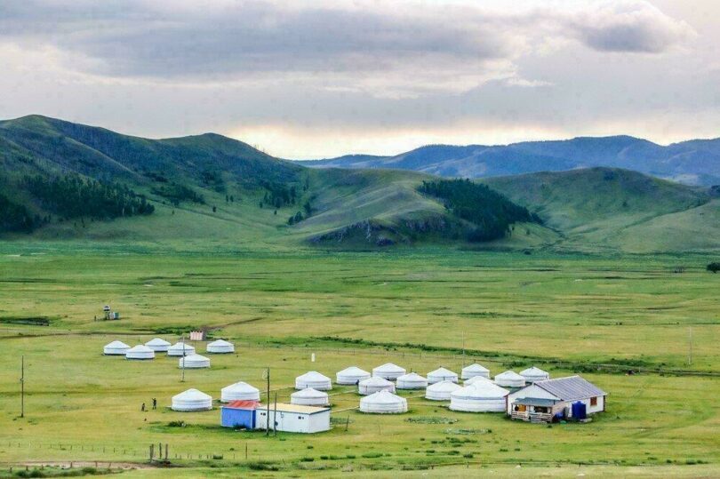 Yourtes en Mongolie