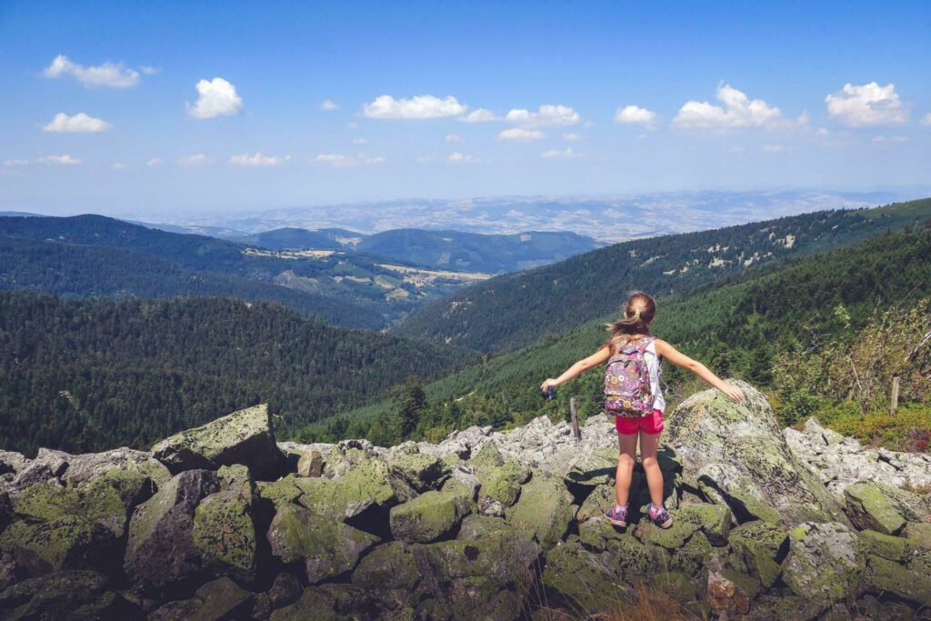 Randonnée avec un enfant dans le Parc Naturel du Pilat