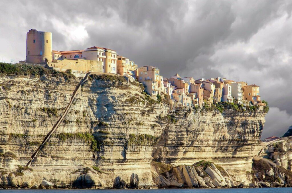 La ville de Bonifacio, en Corse