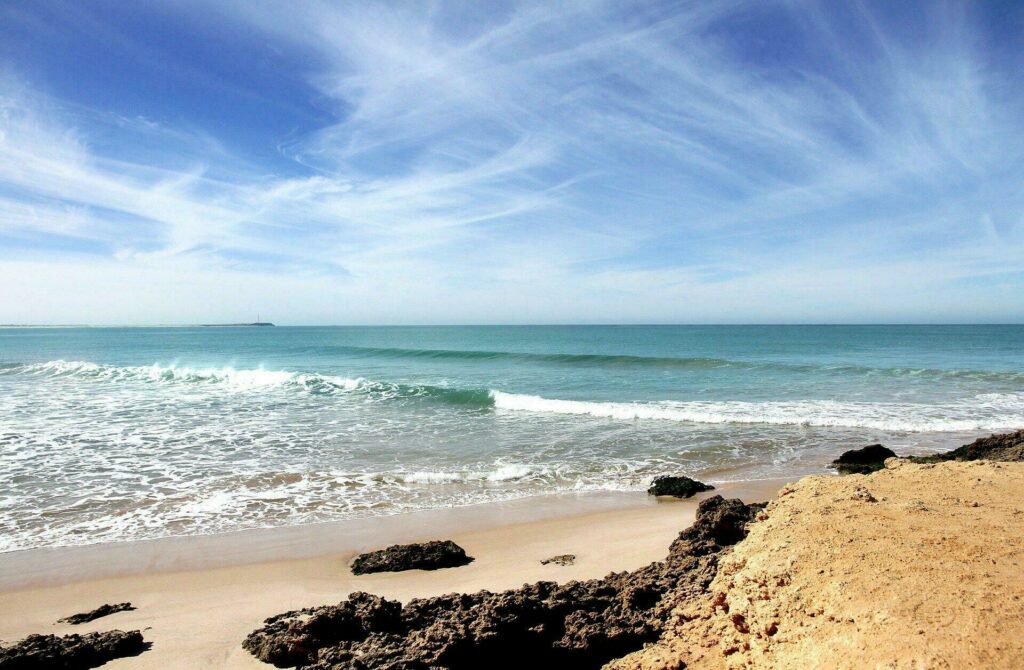 Plage de l'Atlantique au Maroc