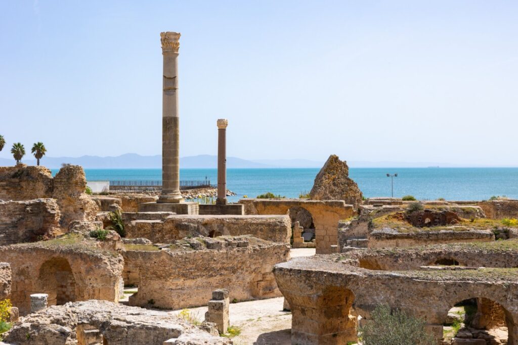 Ruines des thermes d’Antonin à Carthage, Tunisie