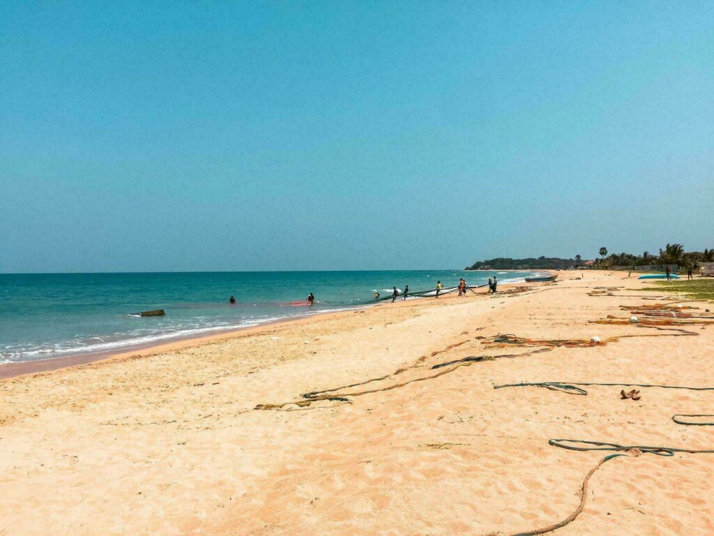 La plage de Nilaveli (Sri Lanka)