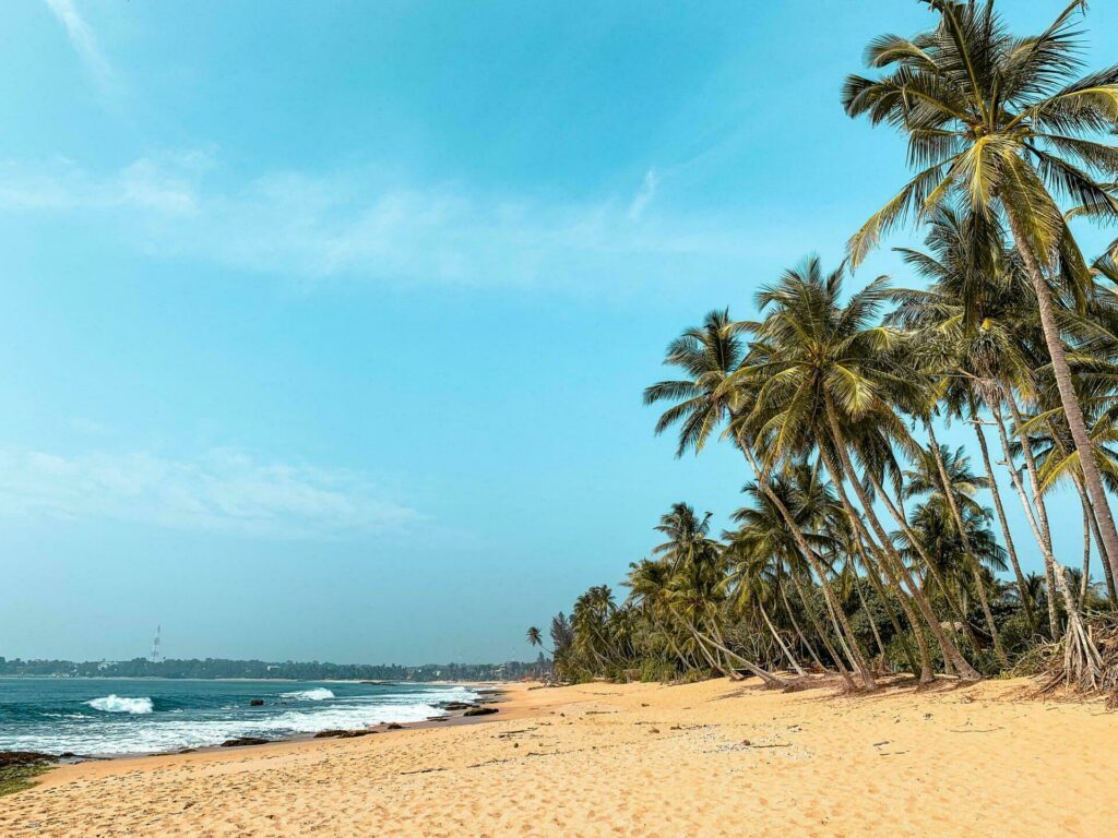 Magnifique plage au Sri Lanka