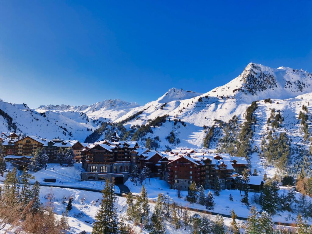Vue sur la station de ski, les arcs 1950, avec ses 2 flocons