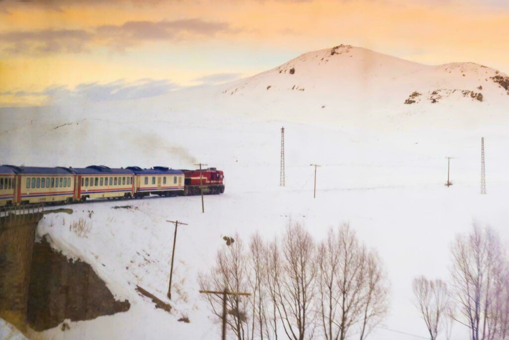 train neige Ankara