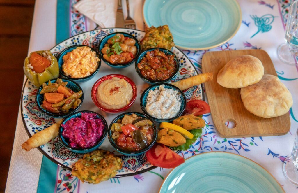 Mezze repas turc