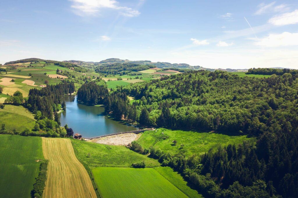 Monts du Lyonnais barrage de la Gimond