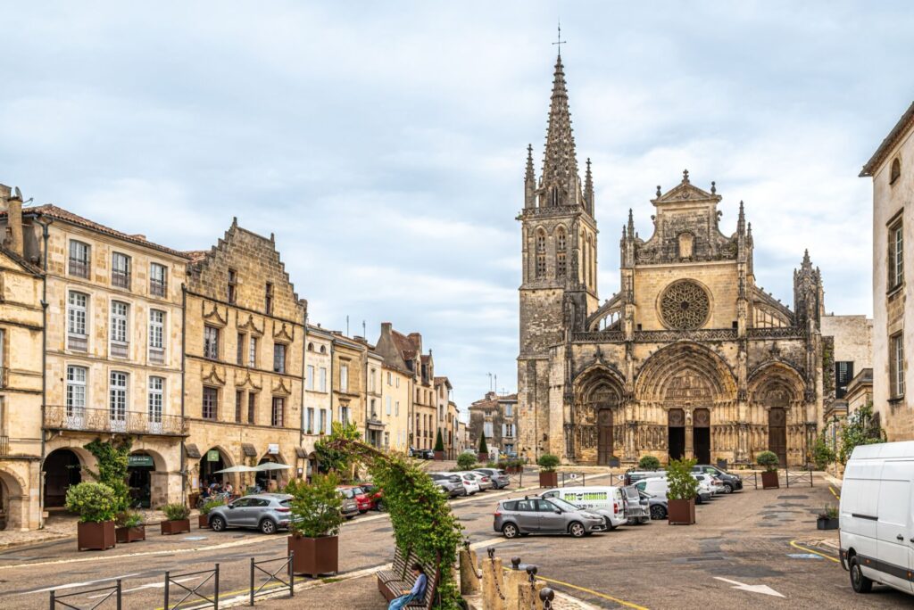 Le centre de Bazas, autour de Bordeaux