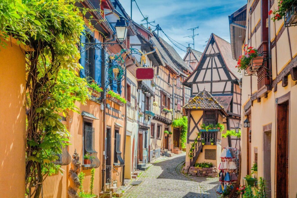 Village d'Eguisheim autour de Strasbourg