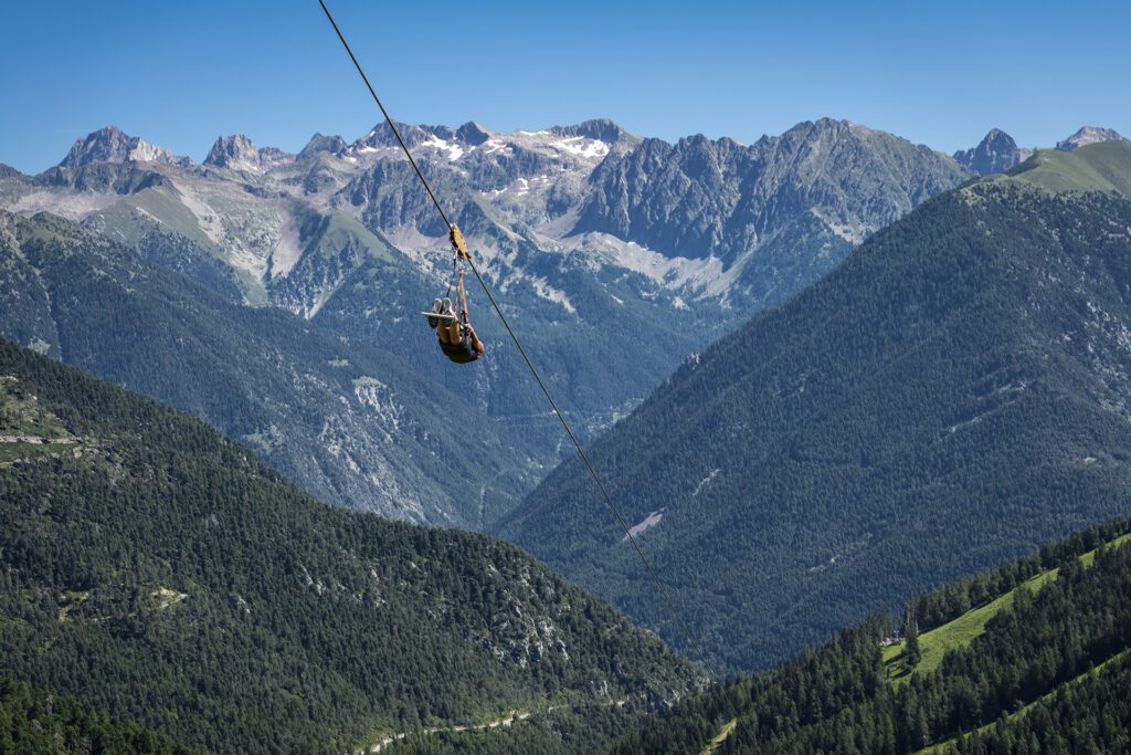La tyrolienne de La Colmiane
